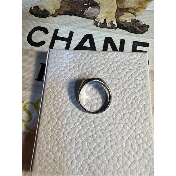 Ring Sterling Silver Engravable Size 9 Some Scratching - Picture 4 of 6